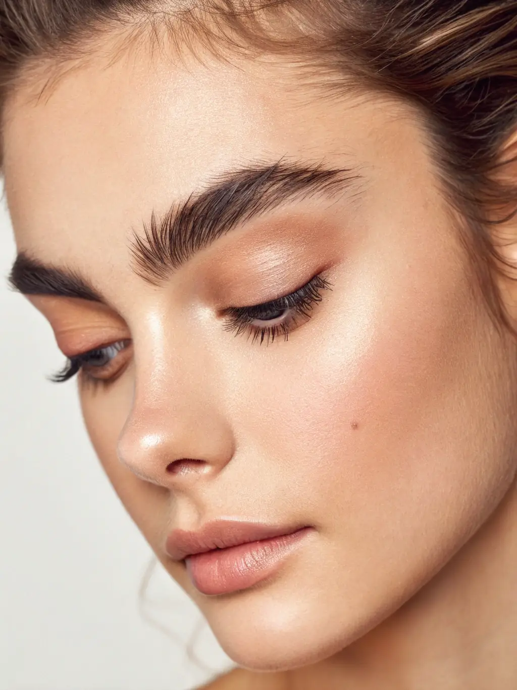 An image showcasing perfectly shaped eyebrows after an eyebrow shaping and tinting session at BeautyLine Spa.